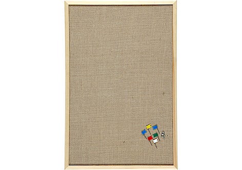 Anslagstavla jute 60x40 cm