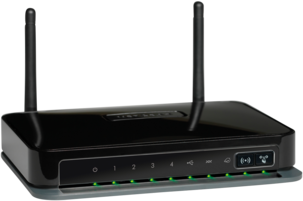 Trådlös N-router med ADSL-modem Netgear DGN2200