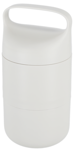 Matboks med 2 rom, 600 + 500 ml, plast, beige