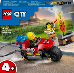 LEGO City Palokunnan pelastusmoottoripyörä 60410, yli 4-vuotiaille