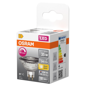 Osram reflektorlampa LED GU5.3 3,4 W dimbar varmvit