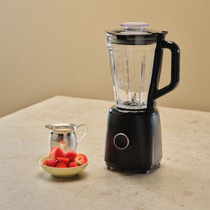 Blender 1,5 l med glaskanna, svart