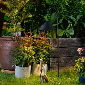 Northlight solcellebelysning metall, nedoverrettet lys 83 cm