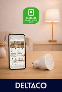 Deltaco Smart Home GU10 LED-pære dimbar wifi 4,5 W