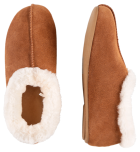 Saueskinnstøfler dame/herre, beige 