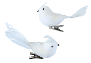 Dekorasjonsfugler med klips