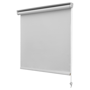 Mörkläggande rullgardin, skruvfri med kulkedja, vit