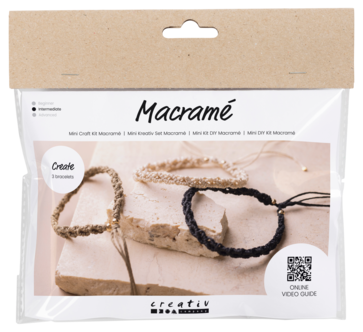 Creativ Company Mini DIY Kit Makramee-rannekoru