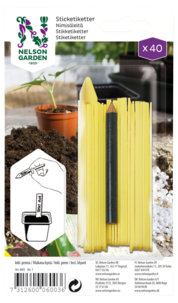 Nelson Garden Nimikyltit ja kynä, 40 kpl