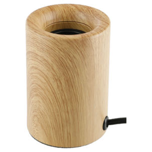 Deco bordlampe E27 metall med trelignende fot, Northlight