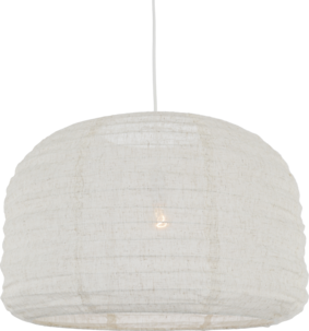 Northlight Evan lampeskjerm til taklampe, lin, hvit