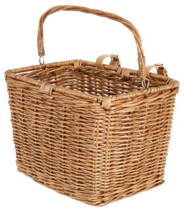 Cykelkorg flätad, Asaklitt