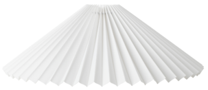 Northlight Ines plisserad lampskärm vit, 25 cm och 36 cm