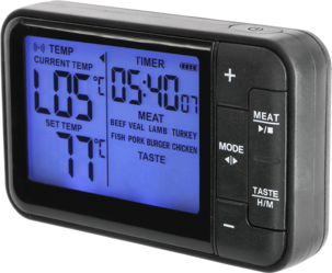 Trådløst steketermometer, digitalt med alarm