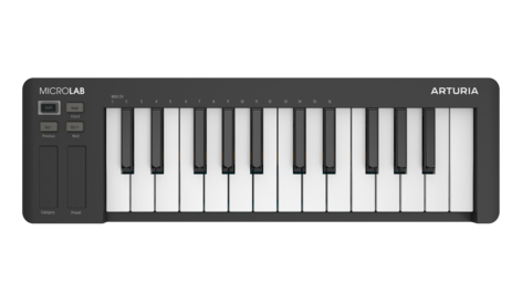 Arturia MicroLab mk3 MIDI-koskettimet, musta