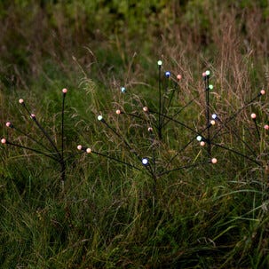 Firefly solcellebelysning hvitt og farget lys 