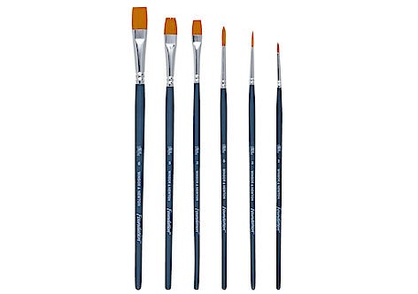 Winsor & Newton pensler, akvarell, 6-pack