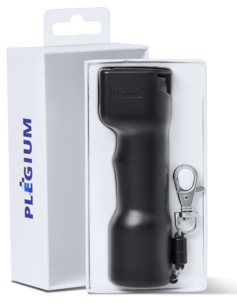 Plegium Smart försvarsspray med personlarm och app 5-i-1