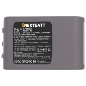 Batteri til Dyson V6 21,6 V 2500 mAh