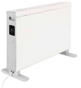 Sähköpatteri, siirrettävä, 2000 W, valkoinen