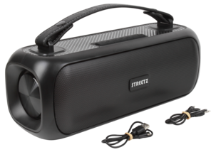 Streetz Boombox Bluetooth-høyttaler med RGB belysning.