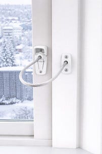 Habo vindussperre med stålvaier, 1-pakning