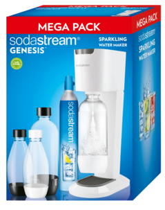 Hiilihapotuslaite SodaStream Genesis White Grey MegaPack