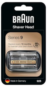 Braun 92B Series 9, rakhuvud svart 