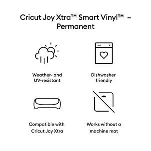 Cricut Smart Vinyl Permanent Joy Xtra, 1 ark, 24,1 × 91,5 cm