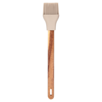 Bakepensel i tre og silikon, 30,5 cm