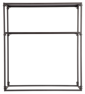 Avlastningsbord metall, svart