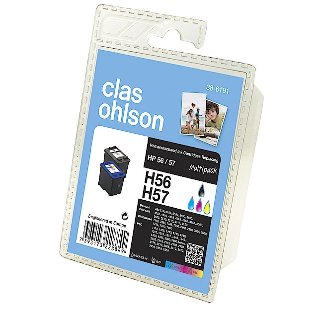 Bläckpatron HP 56 / 57 Clas Ohlson Multipack Clas Ohlson