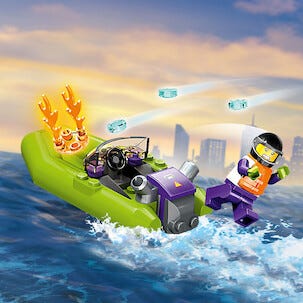 LEGO City Brandräddningsbåt från 5 år, 60373