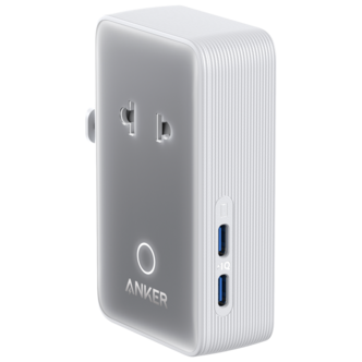Anker Nano reseadapter laddare 20 W USB-C 2 portar, vit