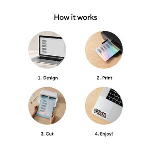 Cricut Printable Vinyl A4 Hopea, 10 arkkia