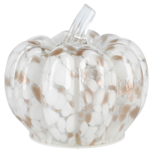 Pumpalampa bordslampa i glas, batteridriven, 14 cm