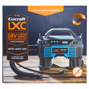 Cocraft LXC MIL18 batteridrevet multikompressor 18 V