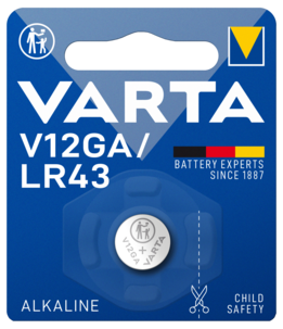 Varta LR43 / V12GA akaliskt batteri 1,5 V
