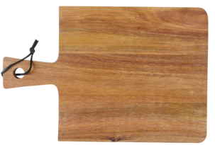 Skjærebrett med håndtak, i akasie