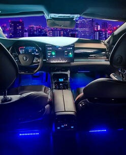 Auton sisävalo, LED-valolista, RGB, 4 kpl