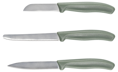 Skalknivar & grönsaksknivar, 3-pack