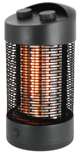 Oscillerende terrassevarmer med timer, 800 W