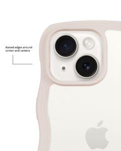 Holdit Wavy Case iPhone 16e, 15, 14, 13 mobilskal