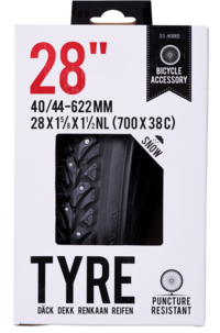 Piggdekk for sykkel 28