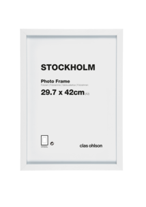 Fotoram Stockholm, vit