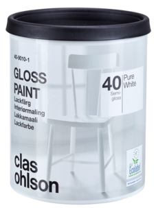 Lackfärg halvblank glans 40, 0,75 liter