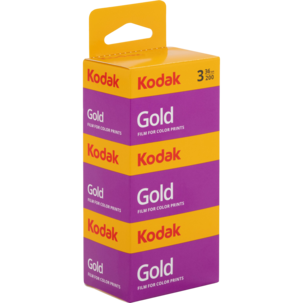 Kodak Gold 200 fargefilm 35 mm, 36 eksponeringer, 3-pakning