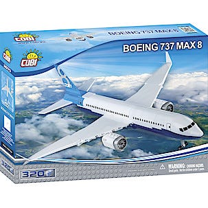 Byggklossar Cobi, flygplan Boeing 737 Max 8