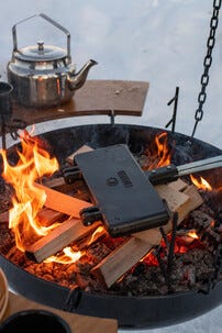 Espegard toastjern til bål, støpejern