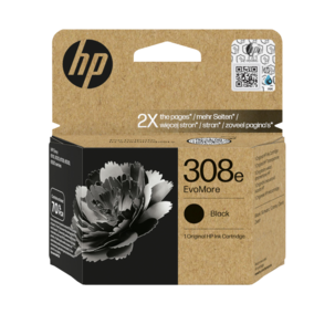 HP 308e EvoMore Mustekasetti alkuperäinen musta